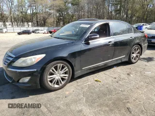 2012 Hyundai Genesis 4.6L with VIN KMHGC4DF6CU211014, listed as a Copart auction lot 50707835 with 0 mi miles and Salvage Title. Bid and sale history available at carsss.com. Image 1.