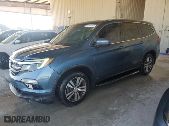 2016 Honda Pilot EX with VIN 5FNYF5H35GB029891, listed as a Copart auction lot 47382245 with 91,574 mi miles and Salvage Title. Bid and sale history available at carsss.com. Image 1.