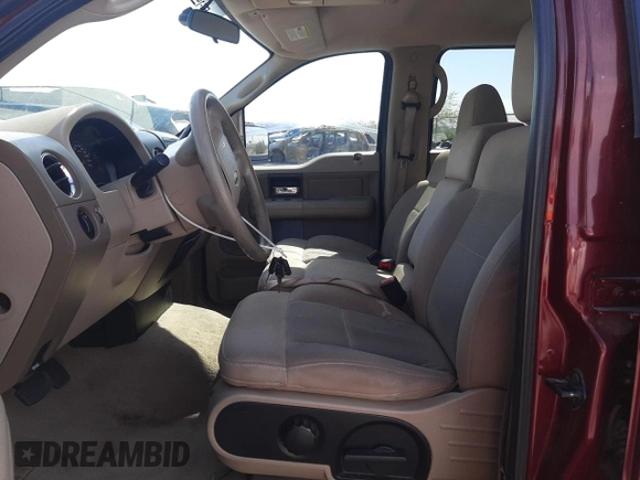 2006 Ford F-150 XLT with VIN 1FTPW12556KB24158, listed as a Copart auction lot 58204215 with 156,338 mi miles and Salvage title. Bid and sale history available at DreamBid. Image 7.
