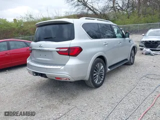 2021 Infiniti QX80 SENSORY with VIN JN8AZ2BE9M9267352, listed as a IAAI auction lot 42016437 with 43,872 mi miles. Bid and sale history available at carsss.com. Image 4.
