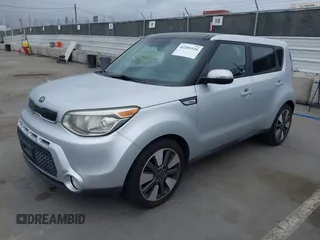2014 Kia Soul + with VIN KNDJX3A58E7705512, listed as a IAAI auction lot 42201110 with 145,709 mi miles and . Bid and sale history available at DreamBid. Image 2.
