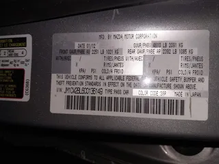 2012 Mazda 5 Sport with VIN JM1CW2BL6C0136149, listed as a IAAI auction lot 41394654 with 149,257 mi miles. Bid and sale history available at carsss.com. Image 9.