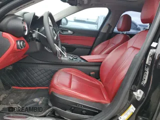 2019 Alfa Romeo Giulia Sport with VIN ZARFAMAN1K7621563, listed as a Copart auction lot 86380114 with 48,093 mi miles and Clean Title. Bid and sale history available at carsss.com. Image 7.