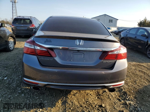 2016 Honda Accord Sport with VIN 1HGCR2F57GA075558, listed as a Copart auction lot 47458875 with 123,850 mi miles and Salvage title. Bid and sale history available at DreamBid. Image 6.
