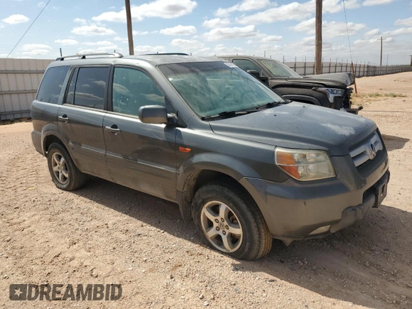 2007 Honda Pilot EX with VIN 2HKYF18467H536124, listed as a Copart auction lot 55494155 with 173,206 mi miles and Clean Title. Bid and sale history available at carsss.com. Image 4.
