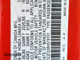 2024 Honda Civic LX z VIN 2HGFE2F20RH576701, wystawiony jako Copart lot #58374835 z przebiegiem 30 042 mil mil oraz Szkoda całkowita • Salvage title. Historia ofert i sprzedaży dostępna na DreamBid. Obrazek 13.