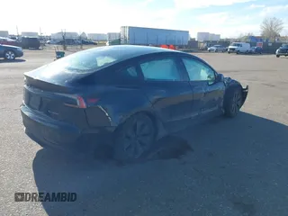 2025 Tesla Model 3 Long Range with VIN 5YJ3E1EB5SF877778, listed as a IAAI auction lot 41639595 with 8,295 mi miles and . Bid and sale history available at DreamBid. Image 4.