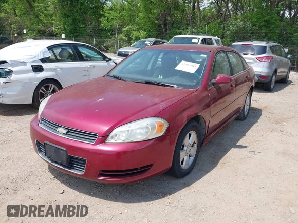 2009 Chevrolet Impala LT with VIN 2G1WT57N691159549, listed as a IAAI auction lot 42203935 with 190,025 mi miles and . Bid and sale history available at DreamBid. Image 2.