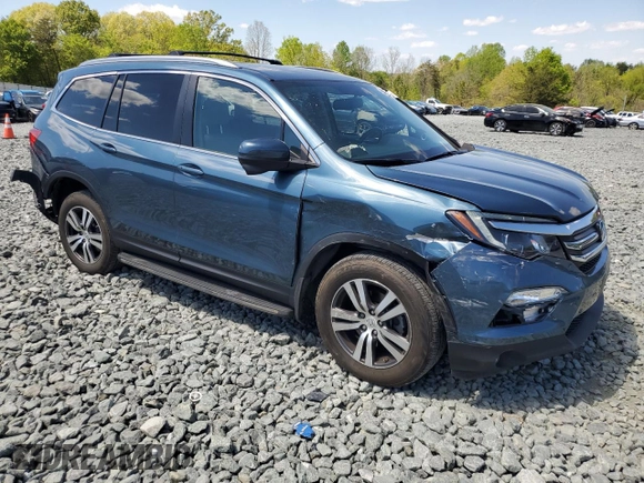 2016 Honda Pilot EX-L with VIN 5FNYF6H55GB093405, listed as a Copart auction lot 53631225 with 41,430 mi miles and Salvage Title. Bid and sale history available at DreamBid. Image 4.