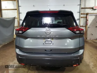 2025 Nissan Rogue SV with VIN 5N1BT3BA7SC764724, listed as a Copart auction lot 55484785 with 23,710 mi miles and Non Repairable. Bid and sale history available at DreamBid. Image 6.