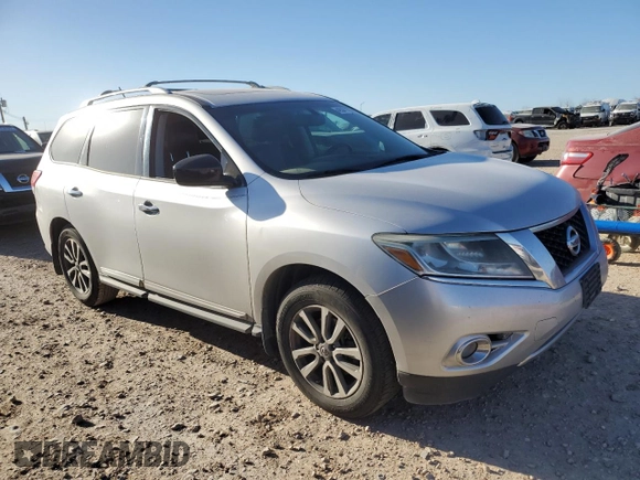 2014 Nissan Pathfinder Platinum with VIN 5N1AR2MMXEC615675, listed as a Copart auction lot 48381195 with 159,776 mi miles and Salvage title. Bid and sale history available at DreamBid. Image 4.