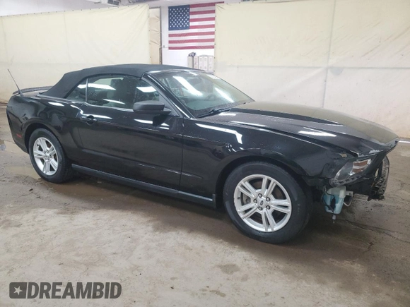 2012 Ford Mustang V6 with VIN 1ZVBP8EM7C5203504, listed as a Copart auction lot 52130465 with 134,394 mi miles and Clean Title. Bid and sale history available at carsss.com. Image 4.