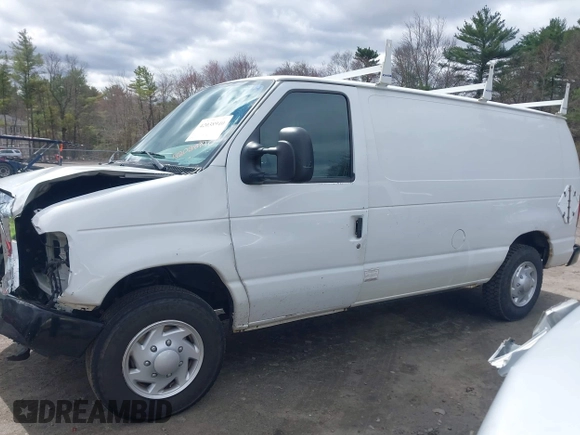 2010 Ford Econoline Cargo Commercial with VIN 1FTNE1EW0ADA90738, listed as a IAAI auction lot 42038940 with 183,195 mi miles and . Bid and sale history available at DreamBid. Image 14.