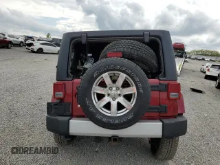 2013 Jeep Wrangler Unlimited Sahara with VIN 1C4BJWEG6DL548801, listed as a Copart auction lot 54563075 with Not provided miles and Salvage title. Bid and sale history available at DreamBid. Image 6.