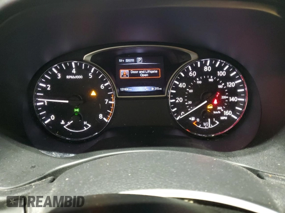 2017 Nissan Pathfinder SL with VIN 5N1DR2MMXHC621655, listed as a Copart auction lot 57874865 with 121,926 mi miles and Salvage title. Bid and sale history available at DreamBid. Image 9.