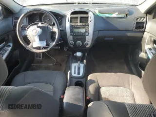 2008 Kia Spectra EX with VIN KNAFE121785012438, listed as a Copart auction lot 66352554 with 225,779 mi miles and Salvage Title. Bid and sale history available at carsss.com. Image 8.