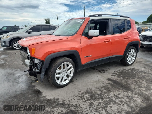 2021 Jeep Renegade Latitude with VIN ZACNJCBB2MPM82566, listed as a Copart auction lot 61847525 with 28,741 mi miles and Salvage title. Bid and sale history available at DreamBid. Image 1.