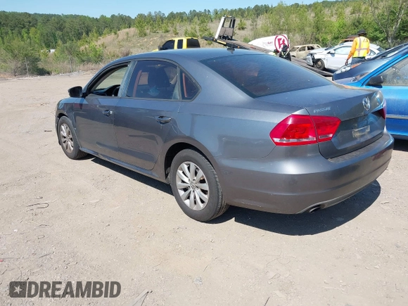 2012 Volkswagen Passat S with VIN 1VWAH7A37CC080086, listed as a IAAI auction lot 42064603 with 188,256 mi miles and . Bid and sale history available at DreamBid. Image 3.