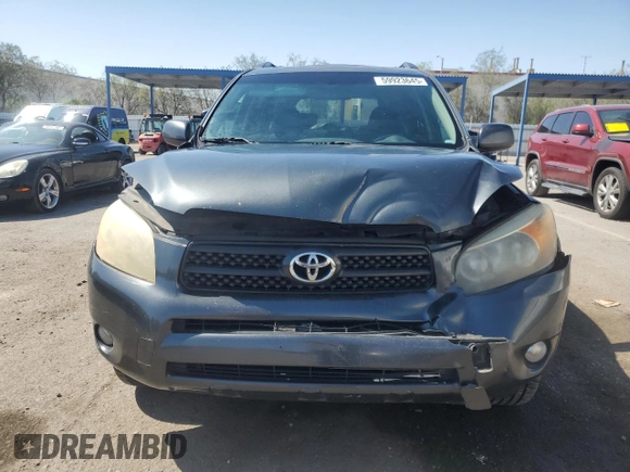 2006 Toyota RAV4 Sport with VIN JTMBD32V066010296, listed as a Copart auction lot 59923645 with 199,449 mi miles and Salvage title. Bid and sale history available at DreamBid. Image 5.
