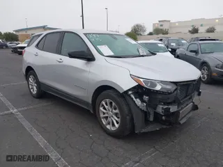 2021 Chevrolet Equinox LS with VIN 3GNAXHEV2MS121380, listed as a IAAI auction lot 42018096 with 37,897 mi miles. Bid and sale history available at carsss.com. Image 1.