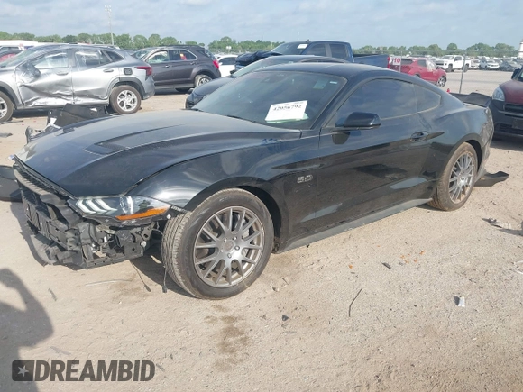 2023 Ford Mustang GT with VIN 1FA6P8CF1P5301948, listed as a IAAI auction lot 42056792 with 45,545 mi miles and . Bid and sale history available at DreamBid. Image 2.