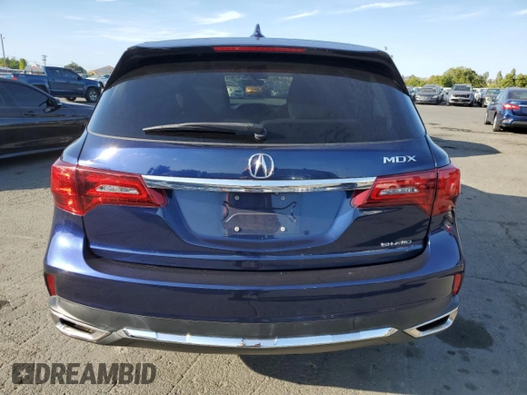 2018 Acura MDX Technology with VIN 5J8YD4H50JL007076, listed as a Copart auction lot 60332535 with 37,540 mi miles and Salvage title. Bid and sale history available at DreamBid. Image 6.