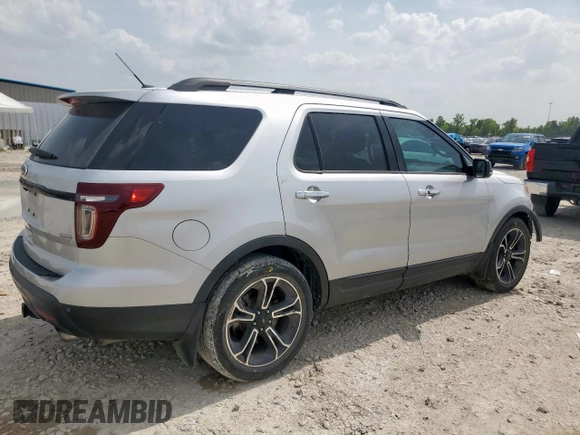 2013 Ford Explorer Sport with VIN 1FM5K8GTXDGB43240, listed as a Copart auction lot 63340195 with 123,318 mi miles and Salvage title. Bid and sale history available at DreamBid. Image 3.