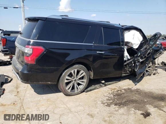 2021 Ford Expedition Max Platinum with VIN 1FMJK1MT4MEA59923, listed as a Copart auction lot 74732844 with Not provided miles and Salvage title. Bid and sale history available at DreamBid. Image 3.