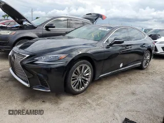 2018 Lexus LS with VIN JTHB5LFF8J5000824, listed as a Copart auction lot 74479734 with 25,959 mi miles and Non Repairable. Bid and sale history available at carsss.com. Image 1.