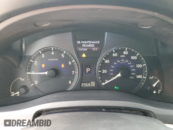 2012 Lexus RX 350 with VIN 2T2ZK1BA0CC074845, listed as a Copart auction lot 53956635 with 206,838 mi miles and Salvage Title. Bid and sale history available at DreamBid. Image 9.
