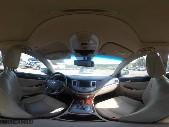 2013 Hyundai Genesis 3.8L with VIN KMHGC4DD2DU233477, listed as a IAAI auction lot 41954347 with 143,879 mi miles. Bid and sale history available at carsss.com. Image 18.