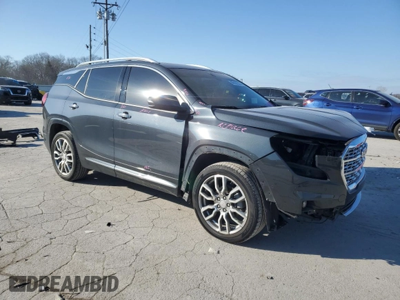 2022 GMC Terrain Denali with VIN 3GKALXEV1NL255229, listed as a Copart auction lot 88162335 with 41,835 mi miles and Salvage title. Bid and sale history available at DreamBid. Image 4.