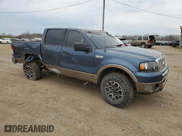 2005 Ford F-150 XLT with VIN 1FTPW145X5KB81905, listed as a Copart auction lot 54129525 with 190,622 mi miles and Non repairable. Bid and sale history available at DreamBid. Image 4.