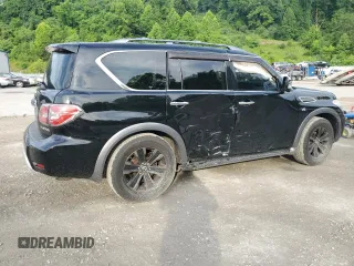 2017 Nissan Armada SL with VIN JN8AY2NC0H9503812, listed as a Copart auction lot 59825804 with 110,288 mi miles and Salvage Title. Bid and sale history available at carsss.com. Image 3.
