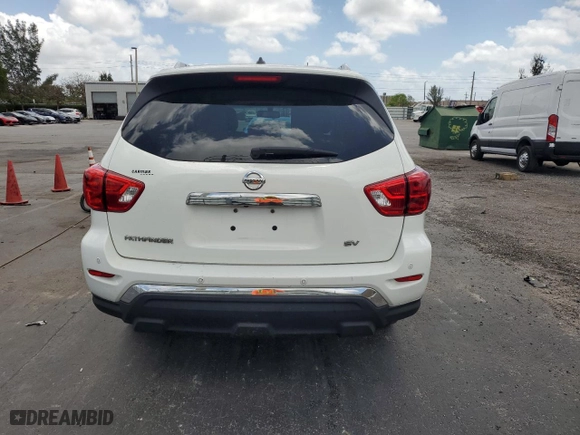 2017 Nissan Pathfinder SV with VIN 5N1DR2MN5HC633379, listed as a Copart auction lot 54587415 with 96,826 mi miles and Salvage Title. Bid and sale history available at carsss.com. Image 6.