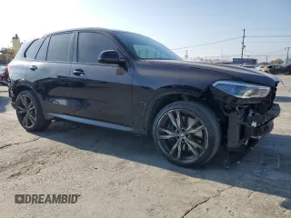2020 BMW X5 M50i with VIN 5UXJU4C07LLE45691, listed as a Copart auction lot 42826395 with 41,108 mi miles and Salvage Title. Bid and sale history available at DreamBid. Image 4.