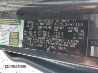 2017 Kia Sedona SX-L with VIN KNDME5C12H6278055, listed as a Copart auction lot 52092425 with 140,041 mi miles and Salvage Title. Bid and sale history available at carsss.com. Image 13.