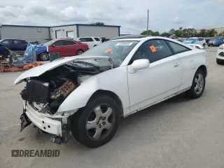 2002 Toyota Celica GT with VIN JTDDR32T420137543, listed as a Copart auction lot 71398604 with 168,767 mi miles and Salvage Title. Bid and sale history available at carsss.com. Image 1.