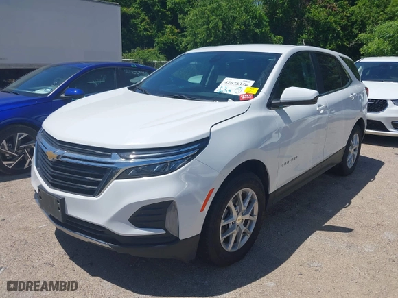 2023 Chevrolet Equinox LT with VIN 3GNAXUEG6PS195934, listed as a IAAI auction lot 42078356 with 38,029 mi miles. Bid and sale history available at carsss.com. Image 17.