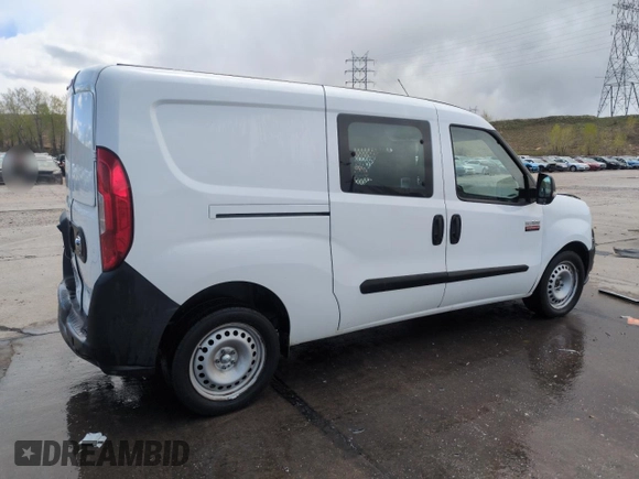 2016 Ram ProMaster City Cargo Tradesman with VIN ZFBERFAT3G6C46058, listed as a Copart auction lot 54780365 with 65,177 mi miles and Salvage Title. Bid and sale history available at DreamBid. Image 3.