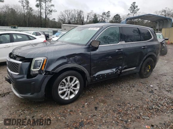 2020 Kia Telluride LX with VIN 5XYP24HC5LG043570, listed as a Copart auction lot 45135135 with 69,634 mi miles and Salvage Title. Bid and sale history available at carsss.com. Image 1.