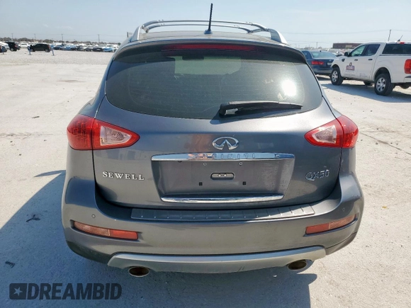 2017 Infiniti QX50 with VIN JN1BJ0RR2HM411012, listed as a Copart auction lot 53279625 with 60,156 mi miles and Salvage Title. Bid and sale history available at DreamBid. Image 6.