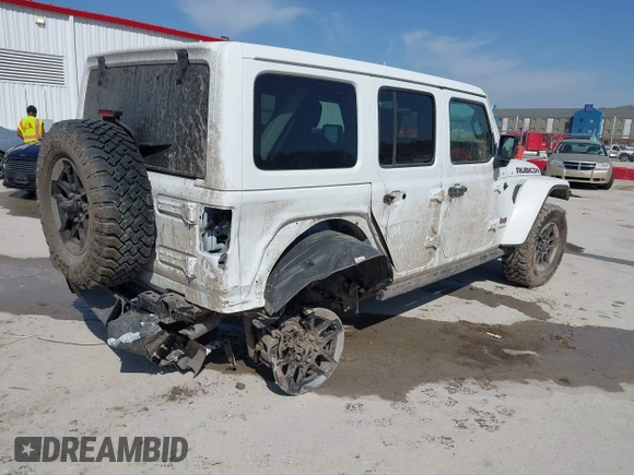 2021 Jeep Wrangler Unlimited Rubicon with VIN 1C4HJXFG7MW531678, listed as a IAAI auction lot 41781874 with 32,440 mi miles and . Bid and sale history available at DreamBid. Image 4.