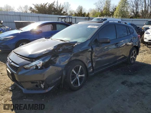 2021 Subaru Impreza Premium z VIN 4S3GTAD64M3712378, wystawiony jako Copart lot #52405735 z przebiegiem 98 077 mil mil oraz Szkoda całkowita • Salvage title. Historia ofert i sprzedaży dostępna na DreamBid. Obrazek 1.