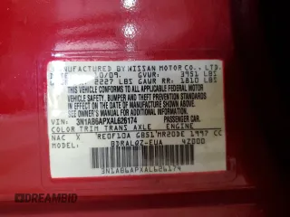 2010 Nissan Sentra S with VIN 3N1AB6APXAL626174, listed as a Copart auction lot 54505205 with 101,040 mi miles and Salvage Title. Bid and sale history available at carsss.com. Image 12.