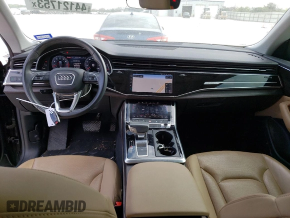 2019 Audi Q8 Premium Plus with VIN WA1BVAF17KD046754, listed as a Copart auction lot 44121753 with 56,488 mi miles. Bid and sale history available at carsss.com. Image 8.