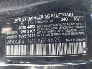 2012 Mercedes-Benz C-Class C 250 Sport with VIN WDDGF4HB4CA644826, listed as a IAAI auction lot 41838602 with 144,769 mi miles. Bid and sale history available at carsss.com. Image 9.