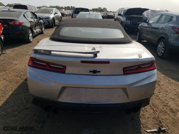 2018 Chevrolet Camaro ZL1 with VIN 1G1FK3D6XJ0132018, listed as a Copart auction lot 71005784 with 15,172 mi miles and Salvage Title. Bid and sale history available at carsss.com. Image 6.