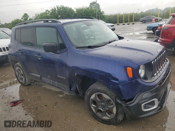 2017 Jeep Renegade Sport с VIN ZACCJBAB8HPE68361, выставлен на аукционе Copart как лот 58247275 с пробегом 88 759 миль миль и Списание • Salvage title. История ставок и продаж доступна на DreamBid. Изображение 4.