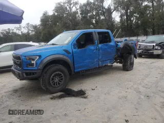 2020 Ford F-150 Raptor with VIN 1FTFW1RG2LFB42527, listed as a Copart auction lot 46170725 with 59,009 mi miles and Salvage Title. Bid and sale history available at carsss.com. Image 1.